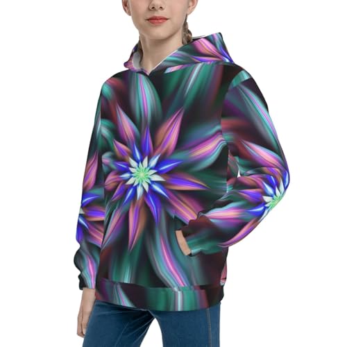 Colored Abstract Kid Hoodies Boys Sweatshirts Girls Pullover with Pocket2