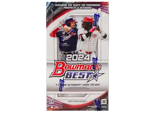 2024 Bowman's Best Baseball Topps Hobby Trading Card Box (4 Chrome Autographs)