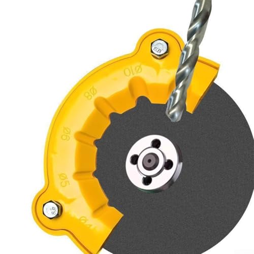 2 afiladores de brocas de amoladora angular, herramienta de molienda multifuncional, soporte de molienda de taladro, herramienta de guía de afilado de brocas de precisión, accesorio de molienda para