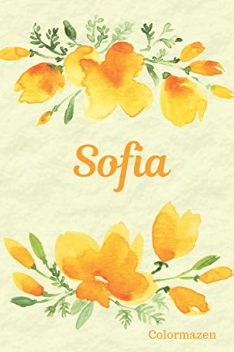 Sofia: Personalised California Poppy Notebook (Small)