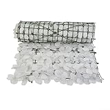 Künstlicher Kirschblütenzaun, weiß, 50 x 100 cm, Gartenlaubzaun, geeignet für Blattdekoration, Kunststoff, Garten, Sichtschutzzaun