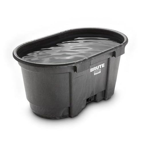 Rubbermaid Commercial Products Stock Tank 100-Gallons Structural Foam Heavy Duty Container for...