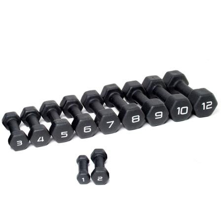 Cap Barbell Black Neoprene Coated Dumbbell Weights | Single