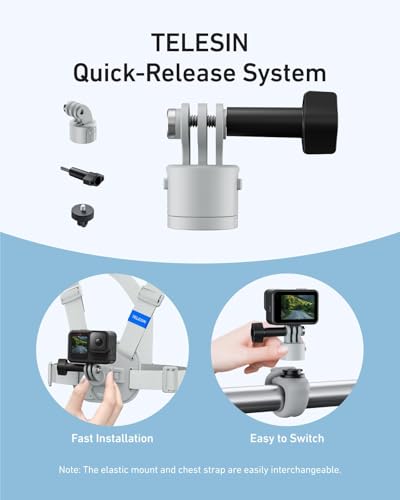 TELESIN Magnetic Chest Mount