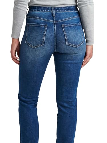 Jag Jeans Women's Petite Ruby Mid Rise Straight Leg Jeans3