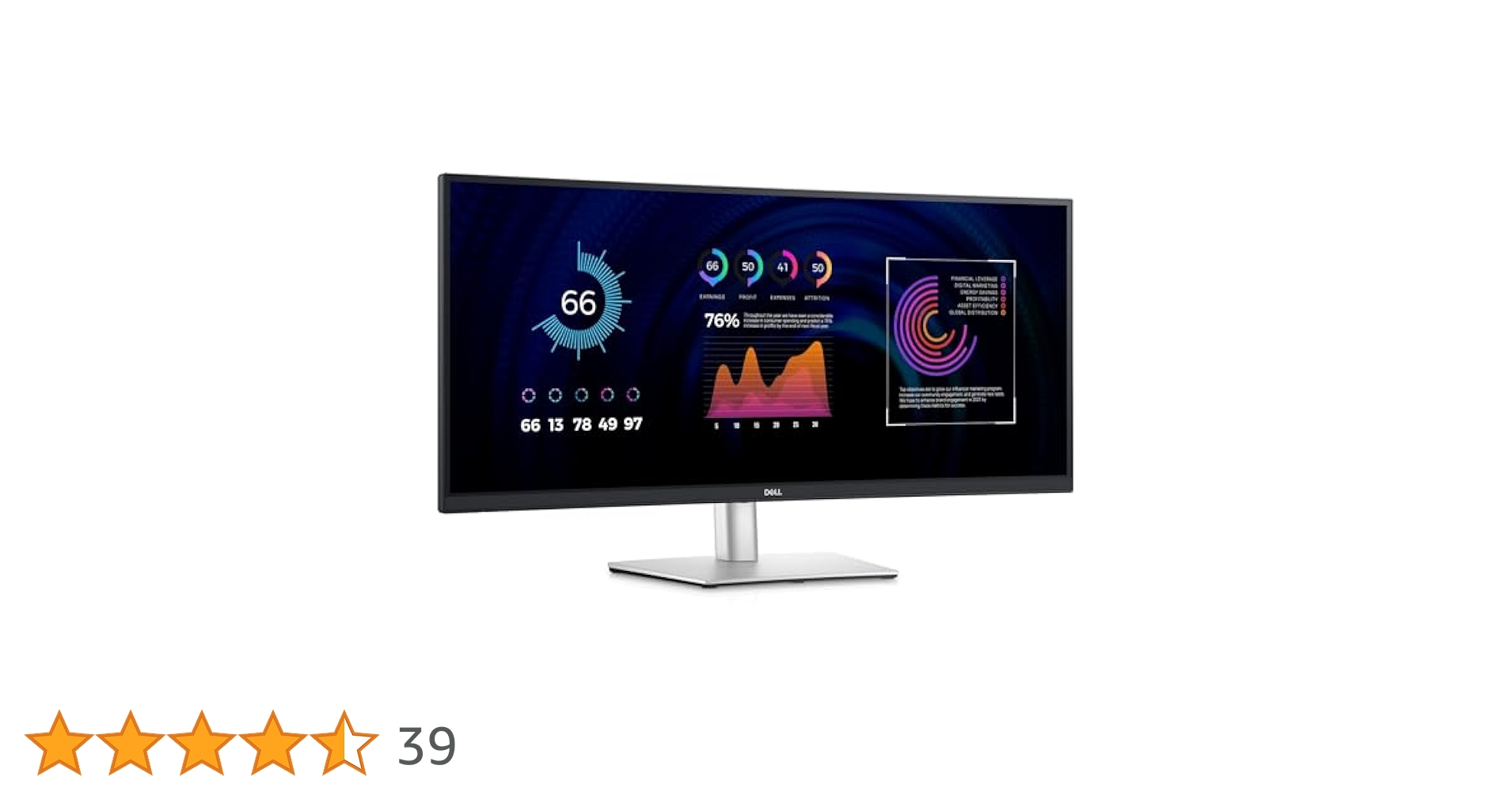 DELL P3424WE 34インチ ウルトラワイドモニター P3424WE Dell 34インチ曲面USB-Cハブ モニター (34型/3440×1440