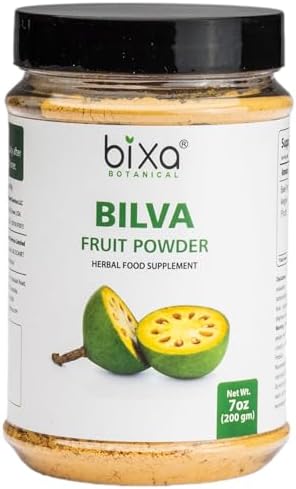 bixa BOTANICAL Bilva Fruit Powder | Gentle Digestive Support and Gut Cleanse | Aegle marmelos | 200 Grams / 7 OZ | Ayurvedic Herbal Supplement | Gluten Free, Non-GMO, Steam Treated, Vegan, 100% Pure