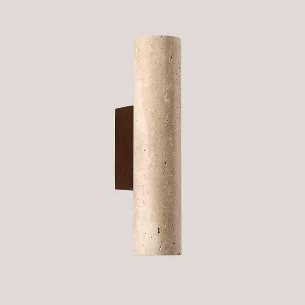 ASerZenith Marble Wall Light Indoor Strip Up Down Wall Sconce Long Linear Light Fixture V-Intage Bedside Wall Mount Lamp