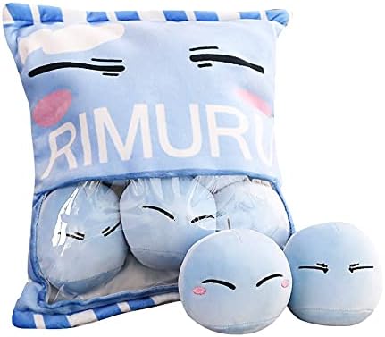 Xinchangda That Time I Got Reincarnated As a Slime Plush Pillow Anime Rimuru Tempest Cute Stuffed Doll Pillow Cushion Home Decoration Gift for Fans