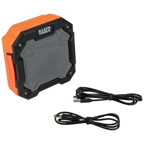 KLEIN TOOLS AEPJS3 Bluetooth Jobsite Speaker with Magnet and Hook, 20-Hr Run Time, Charge Via USB A or C, Pair Multiple Speakers via Broadcast, Hands Free Capable - image 8
