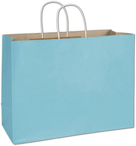 EGPChecks Radiant Shoppers 16 x 6 x 12 (Artic Blue/Turquoise), 250 Bags