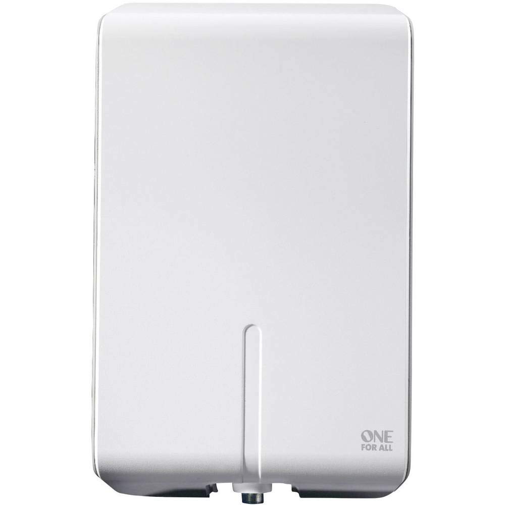 Antenne Full HDTV extérieure amplifiée de One For All - d'Excellente Performance pour DVB-T TNT Numérique et Analogique TV Signaux - 50km Range - Installation aisée avec 10 mt. Câble Coaxial - SV9455