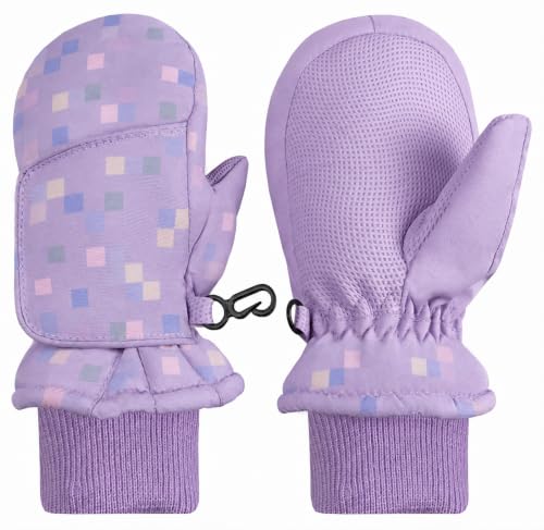 Image of N'Ice Caps Kids Waterproof Snow Mittens Cold Weather Thinsulate Insulated