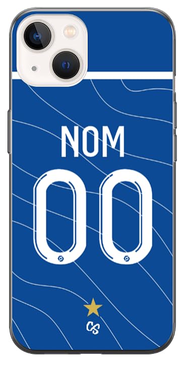 CS Coque Maillot Foot Marseille Om Exterieur 2023-2024 Personnalisable Contour en Silicone (iPhone 14)