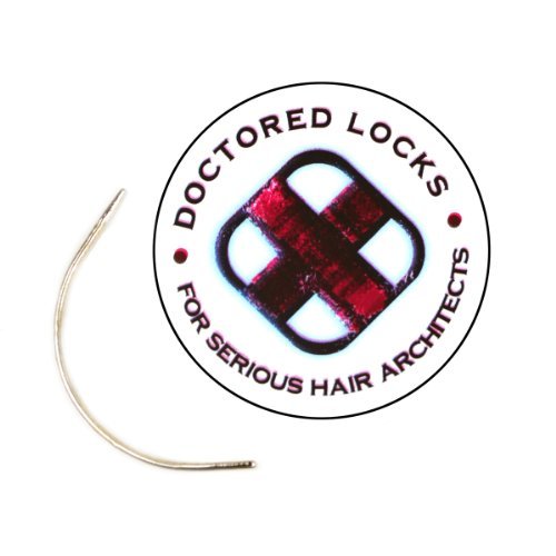 Doctored Locks Curved Weave Needle for Hair Extensions, Weaves and Braids