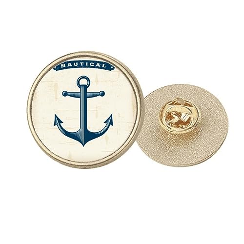 Broche Admiralty pour accessoiriser un blazer bleu et doré