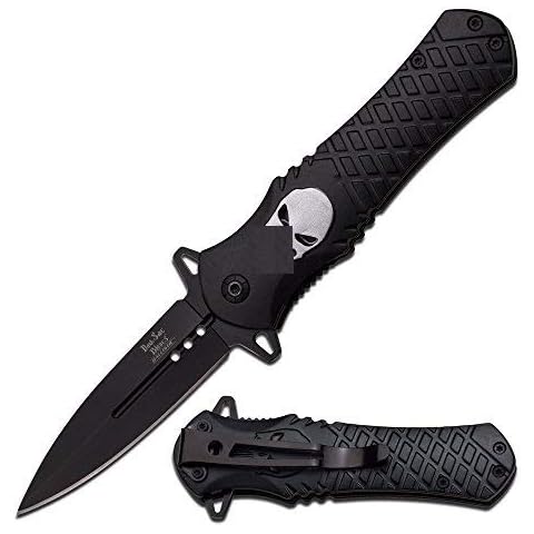 Tac Force Assisted Opening Rescue Tactical Pocket Folding Punisher Knife Outdoor Survival Camping Hunting Knife Cover