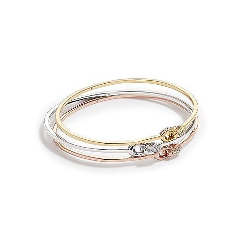 Coach Women's Signature C Logo Bangle Bracelet Set