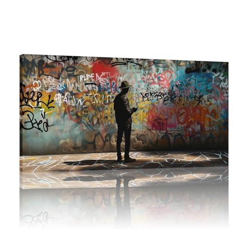 Toile Banksy Big Dreams grand format : impression Street Art haute définition avec cadre