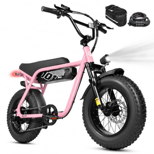 V101 Electric Bike for Adults, 16" x4.0 Fat Tire,48V13Ah 20+MPH Ebike, 7-Speed Front Suspension, Dirt E-Moped, 60 Miles Electric Motorcycle, for Youth & Adults image 7