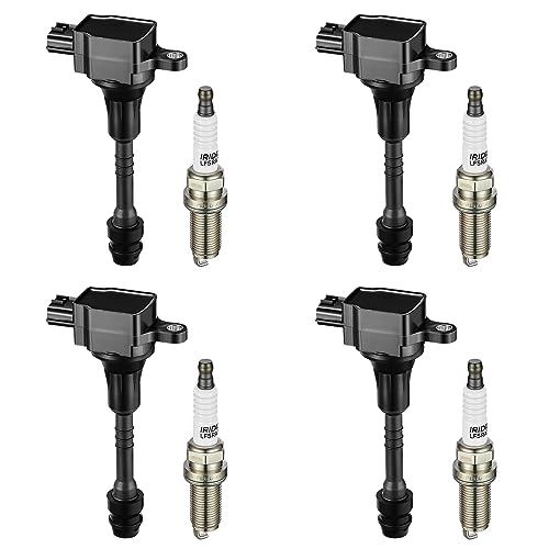 Image of BDFHYK Ignition Coil UF351 and Spark Plug 4505 for Nissan Sentra 2002-2006