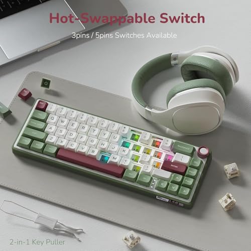 Image of RK ROYAL KLUDGE Keyboard (Greensand, Chatreuse Switch, Wired, Wired)