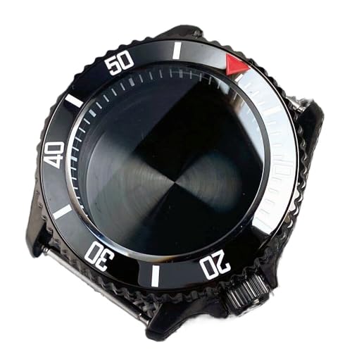 1個 41mm 腕時計ケース NH34 NH35A NH36 自動巻きムーブメント サファイアガラス 200Mに適合(Black D strap)