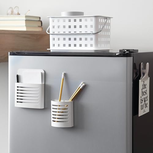 Corbeille rangement iDesign blanche petit format pour douche - 7