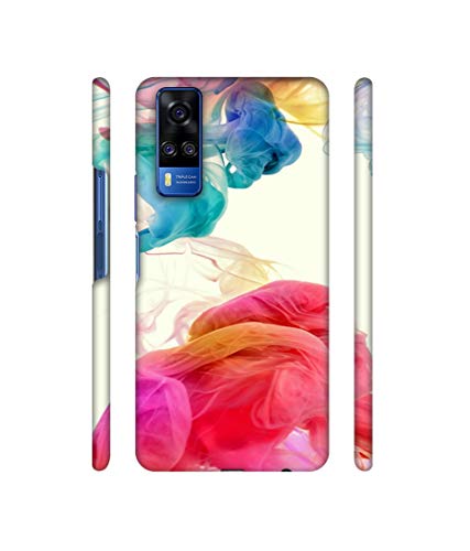 Image of Colored Smoke Design 3D Printed Hard Back Case Cover for Vivo Y51A / Y31 (2021)