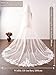 EllieWely Long Cathedral Length Lace Bridal Wedding Veil Ivory 118Inch