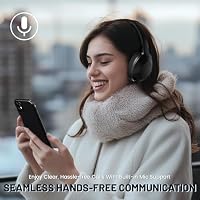 ATTACK SHARK G300 ANC Kabellose Kopfhörer, Ultraleicht Faltbare Over-Ear Kopfhörer mit Kabel/Bluetooth, 20 Stunden Spielzeit, Integriertes Mikrofon – Ideal für Reisen, Büro und Zuhause – Schwarz – Ansicht 7