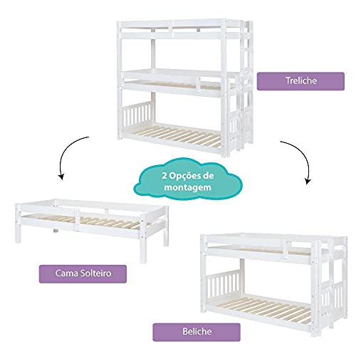 Beliche Montessoriano Triplex com Lousa Branco - Casatema