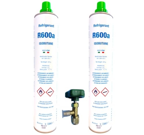2x Envases Gas Refrigerante R600a Isobutano