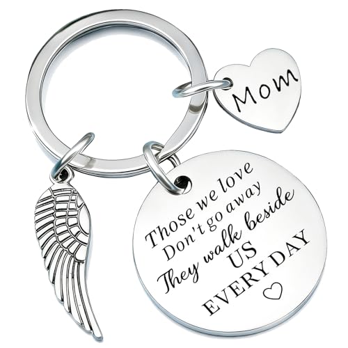 Geguosen Memorial Gifts For Loss Of Mom Mother Personalized Sympathy Gifts For Loss Of Mother Comfort Gift For Grieving Passing Away Funeral Sympathy Grief Gift For Women In Memory Of Mom Keychain