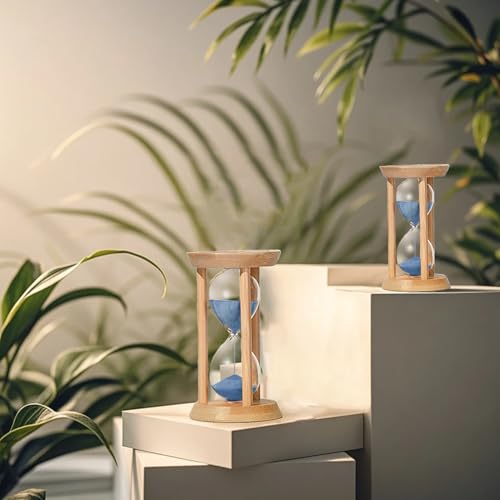 ABXKZ Large 60-Minute Bamboo Sand Timer