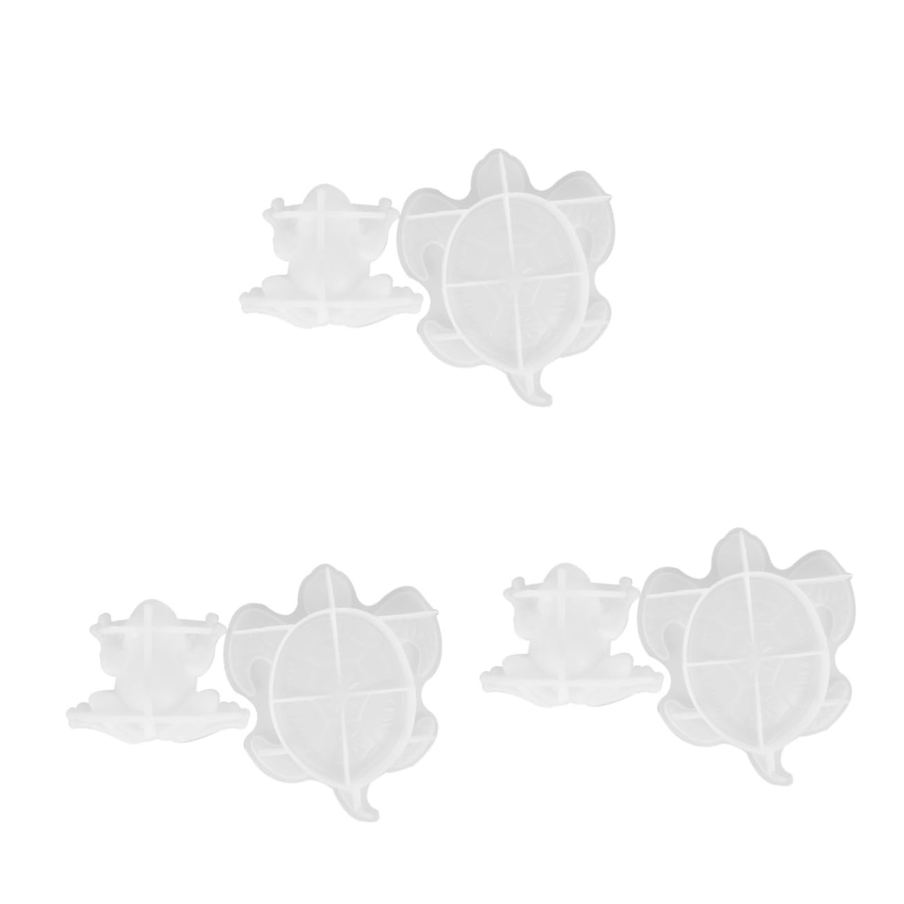 STOBOK 3 Juegos Molde De Silicona - Molde Animales - Molde Tortuga - Manualidades Resina Molde Artesanal Moldes De Silicona Para Manualidades Fundición Gel De Sílice 2 Piezas * 3