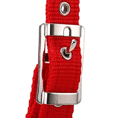 6 mm Verdikte paardenkop kraag verstelbare veiligheid halter brughoofdkollar (Color : Red S) - Afbeelding 6