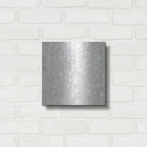 Luxe Metal Art 'Shimmering Cascade' by Danhui Nai Metal Wall Art, 12" x 12" by Luxe Metal Art - Used condition - Image 3