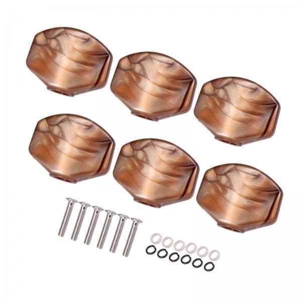 CALANDIS™ 2x6 Pieces Tuning Key Button Hat Portable for Show Acoustic Guitar Performance with Black screw | Musical Instruments & Gear | Guitars & Basses | Parts & Accessories | Guitar Parts-image-45