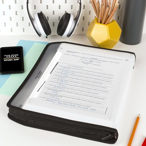 Five Star Expanding File Organizer + Study App, 7-Pocket Accordian File Organizer, Zipper Closure, Holds 8-1/2" x 11" Paper, White (350099E-ECM) by Five Star - Image 8