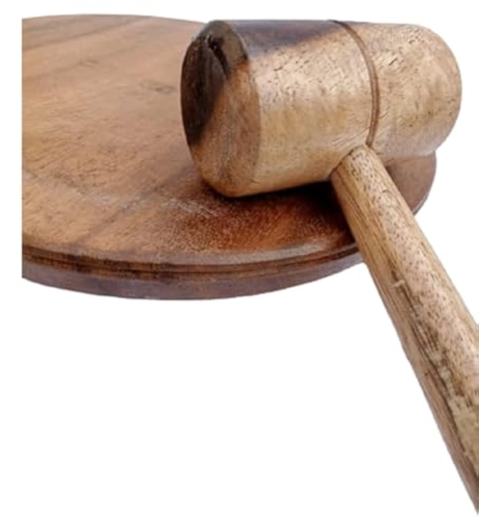 Handcrafted Wooden Auctioneer Gavel with Sound Block