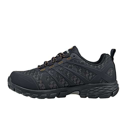 Nautilus Stratus Women's Athletic Work Shoe by FSI: Oil and Slip Resistant, Soft Toe Cap, Ultra Lightweight, N4661-Black Soft, Size 9.5 Medium Width