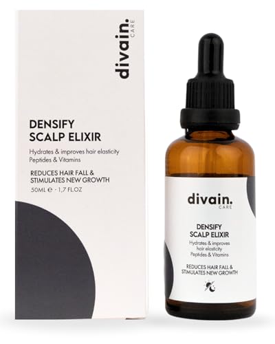 Densify Scalp Elixir 50Ml | Siero Anticaduta E Crescita Per Capelli Con Cellule Staminali Di Curcuma, Biotina E Cheratina | Vegano | Divain.Care - 2