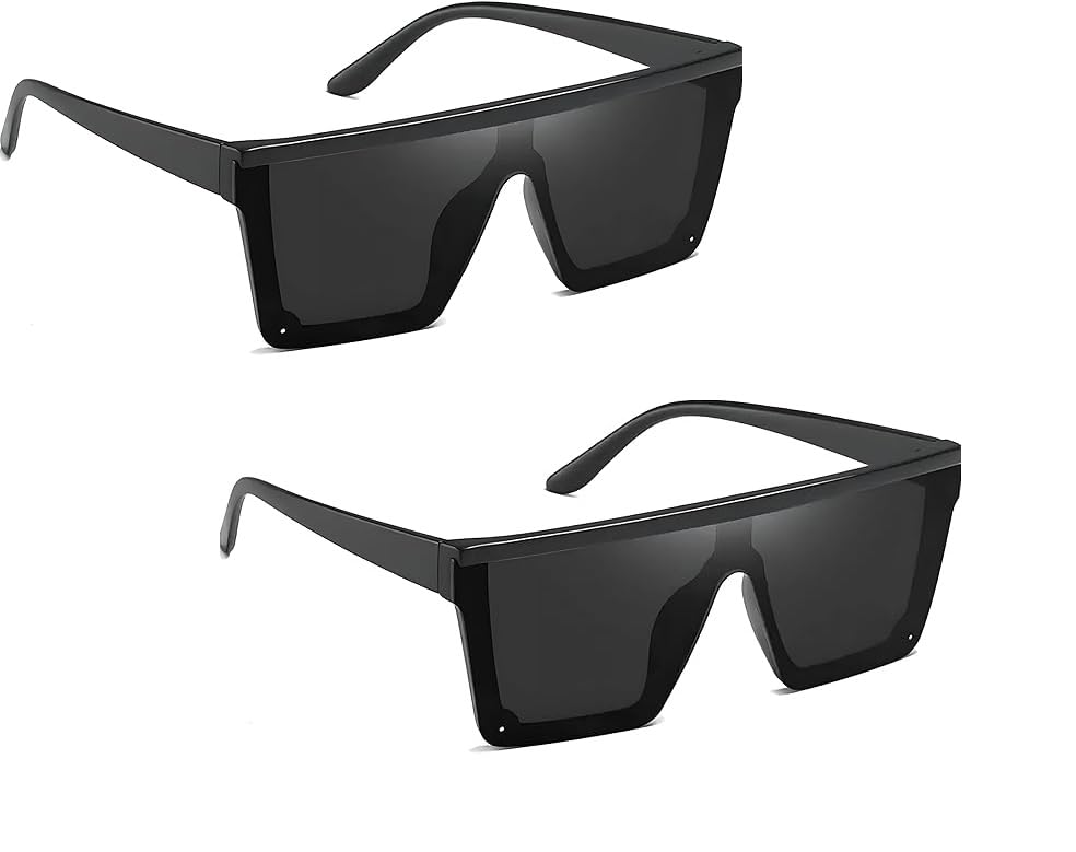 Image of Unisex Stylish Round Sunglasses | TAC Polarized Lens | 100% UV Protection | Men & Women Driving Bikes, Outdoor Sports, Hiking & Travel Eyewear (black sunglass)