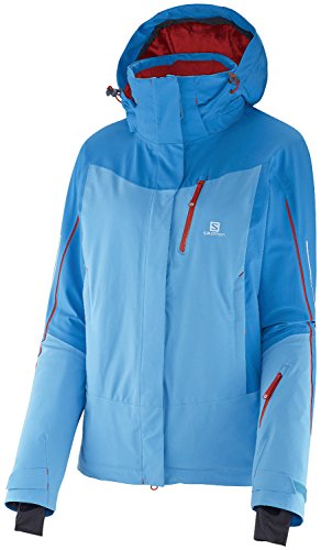 Veste Salomon Iceglory W bleue taille S pour le ski de piste