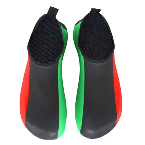 Image of Water Shoes for Women and Men Quick-Dry Swim Beach Shoes for Outdoor Surfing Yoga Exercise Jamaica Flag Caribbean Reggae Rasta