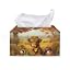 Autumn Maple Leaf Highland Cow