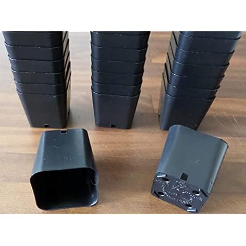 AAAmercantile 100 2" Inch Seed Starting pots Square Durable Reusable Plastic Starter Cover