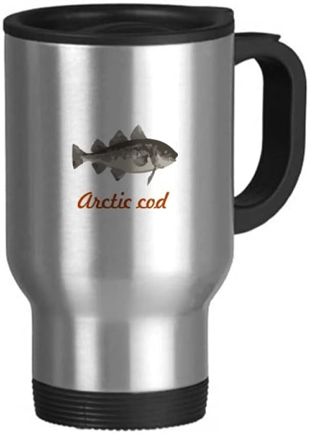 Bowhead Whale Polar Region Travel Mug Flip Lid Stainless Steel Cup Car Tumbler Thermos