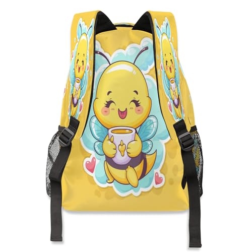 Sac à dos abeille grand format : protégez votre ordinateur avec style